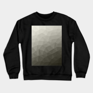 Gray brown light army military gradient geometric mesh pattern triangles ombre lighter version Crewneck Sweatshirt